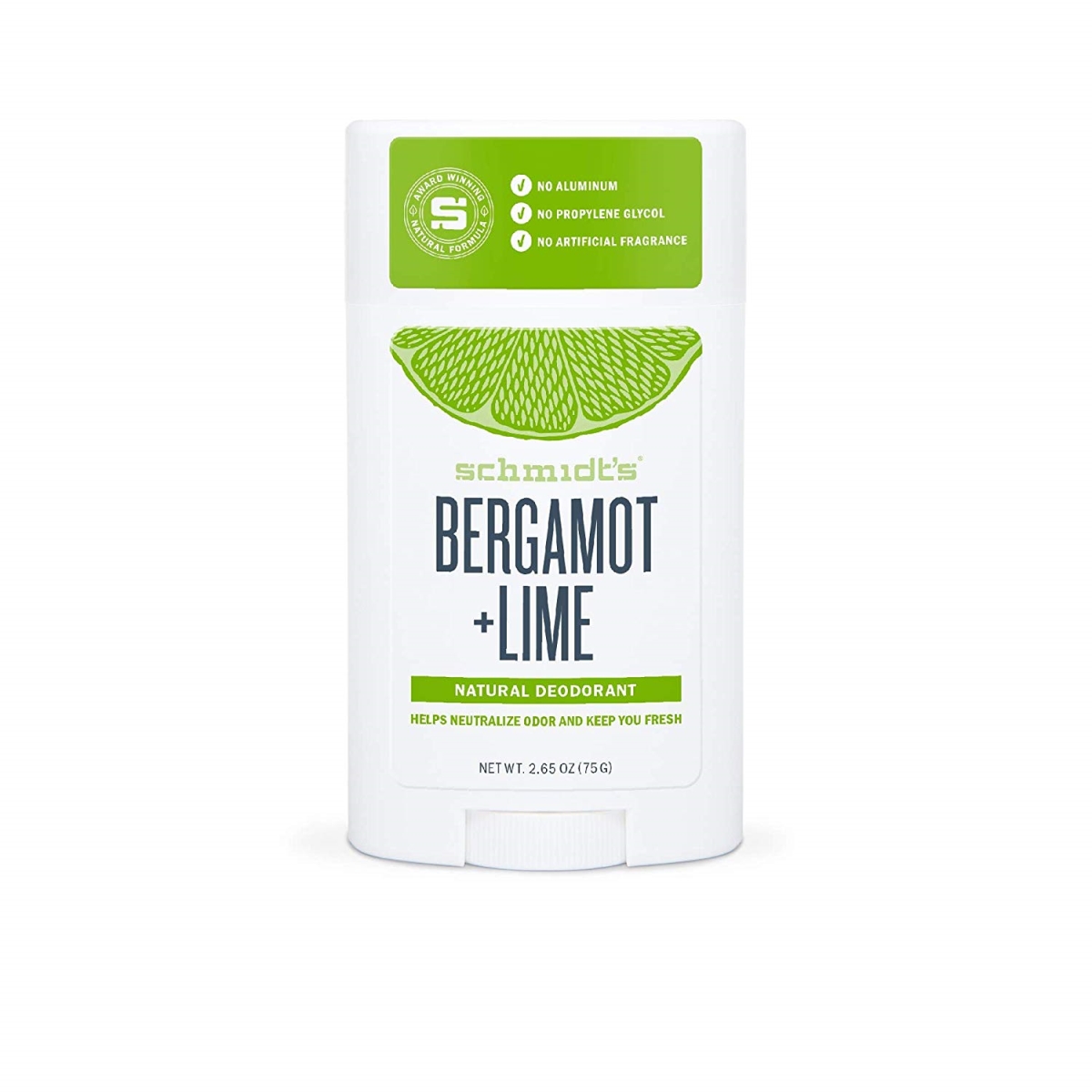239547 2.65 Oz Bergamot & Lime Natural Deodorant Stick