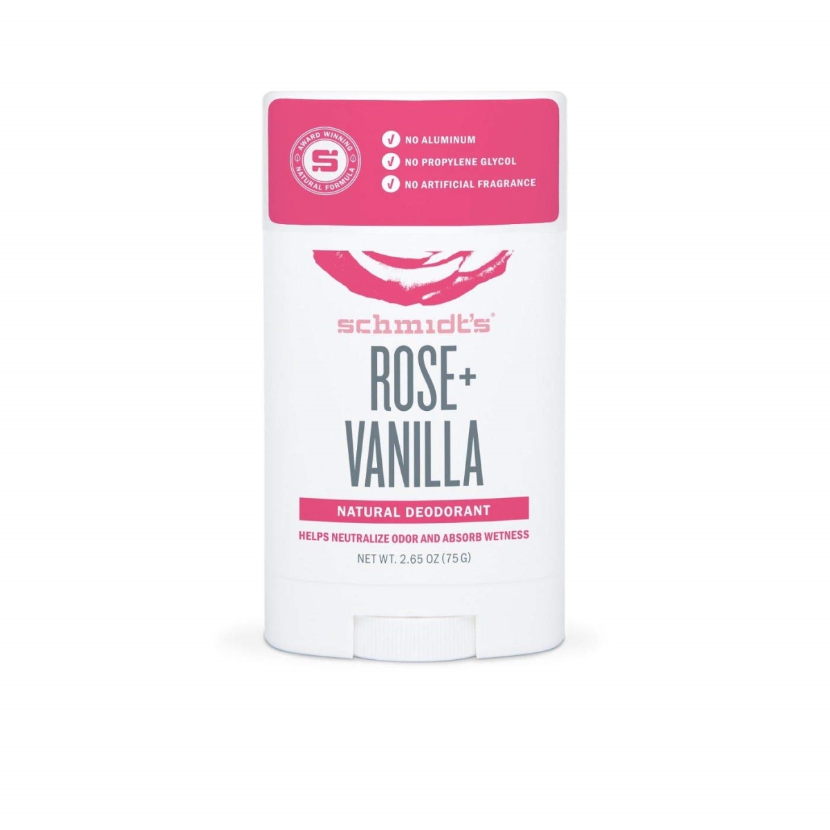 239548 2.65 Oz Rose & Vanilla Natural Deodorant Stick