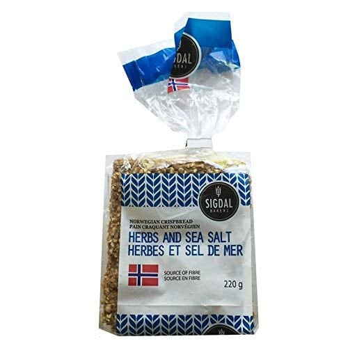 221693 8.29 oz Herbs & Sea Salt Crispbread