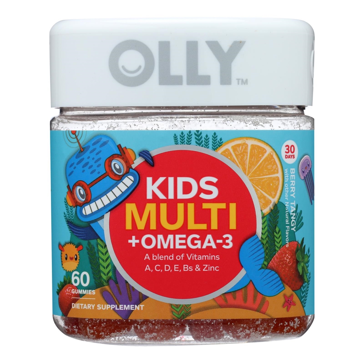 2463438 Kids Multivitamins Omega-3 Dietary Supplement Gummies, 60 Count