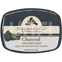 Clearly Natural 2484111 4 Oz Glycerin Charcoal Bar Soap