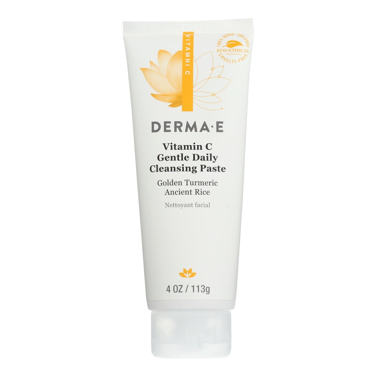 Derma E 2491660 4 Oz Vitamin C Brightening Gentle Daily Cleansing Paste