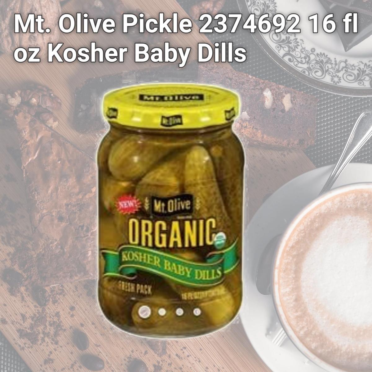 Picture of Mt. Olive Pickle 2374692 16 fl oz Kosher Baby Dills