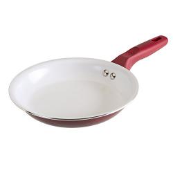 2444826 8 In. Red & White Non-stick Fry Pan