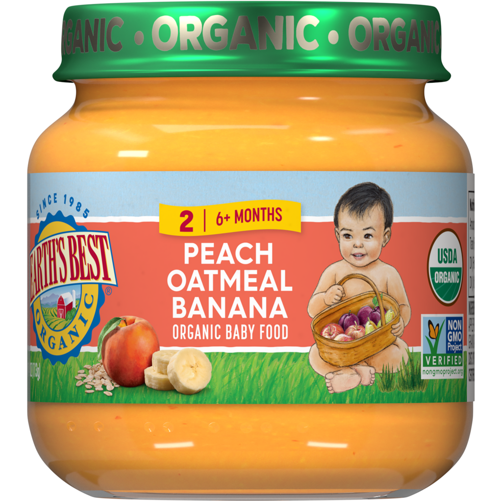 2578334 4 Oz Stage 2 Oraganic Peach Banana Oatmeal