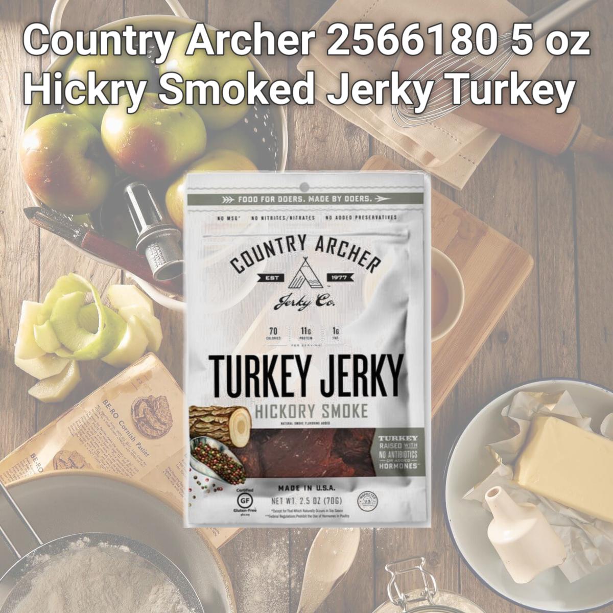 Picture of Country Archer 2566180 5 oz Hickry Smoked Jerky Turkey