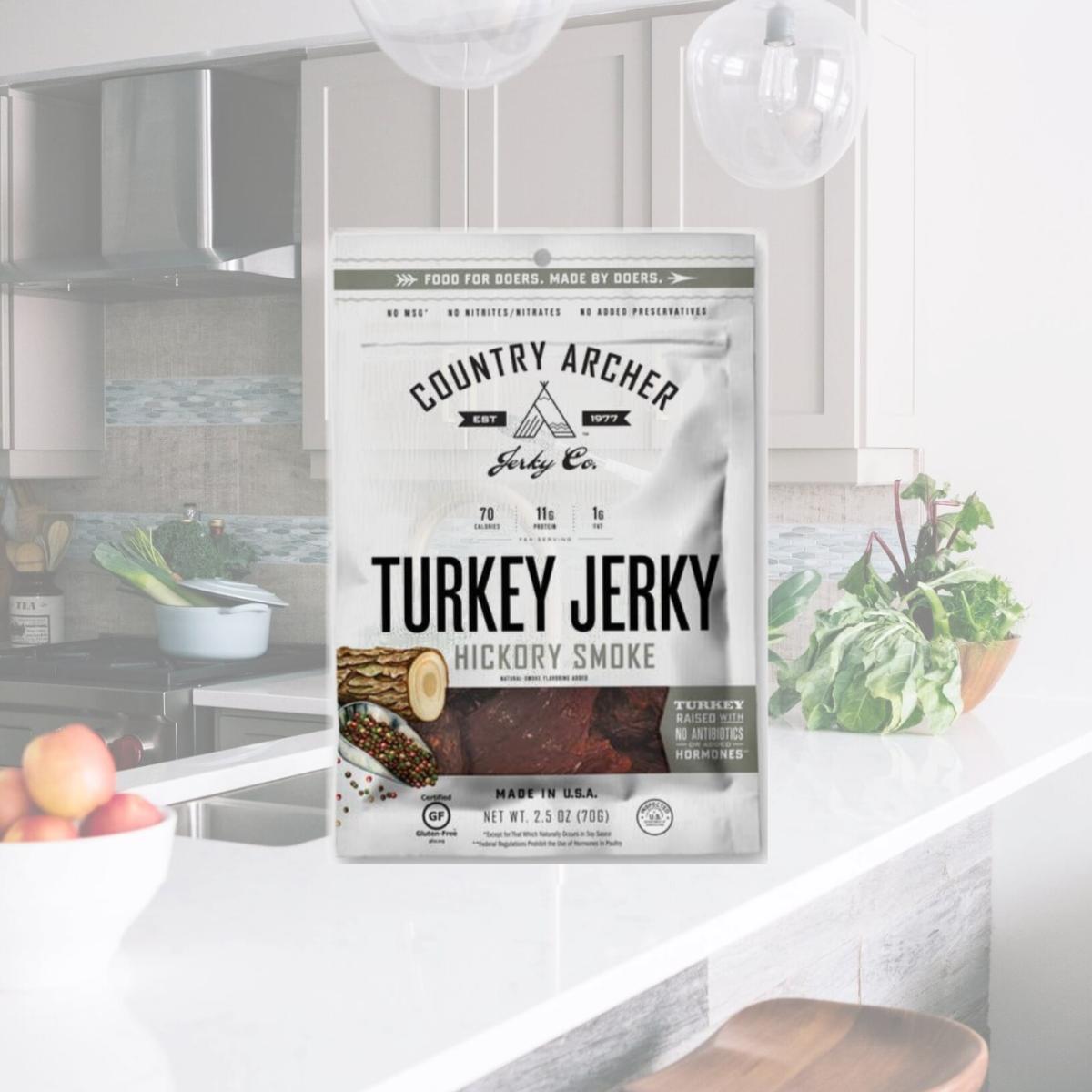 Picture of Country Archer 2566180 5 oz Hickry Smoked Jerky Turkey