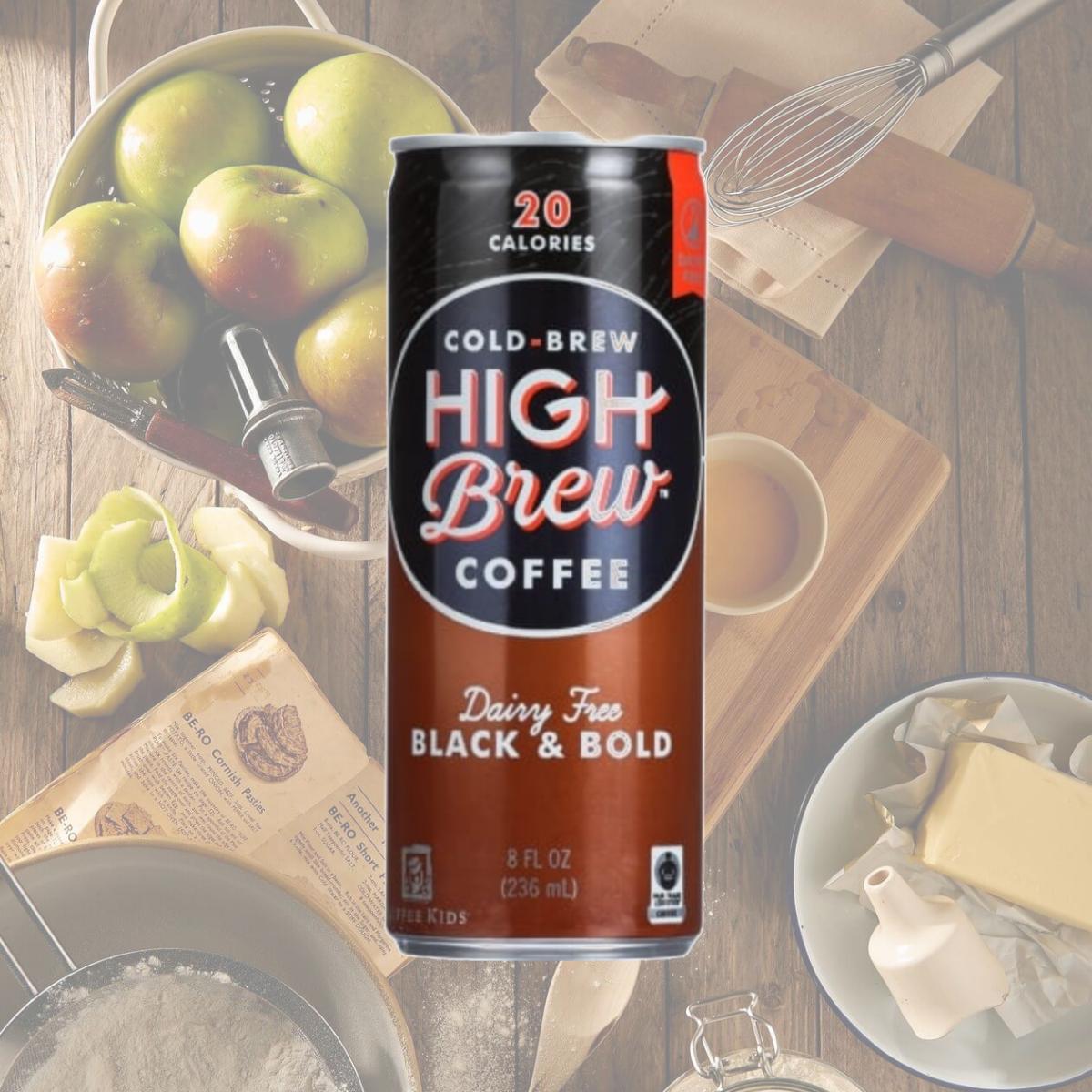 Picture of High Brew Coffee 1652213 0.8 oz Dairy Free Black &amp; Bold Ready to Drink Coffee