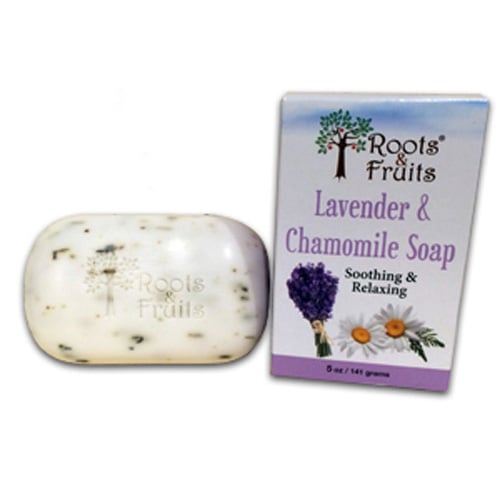 Roots & Fruits 1592690 5 Oz Lavender & Chamomile Bar Soap