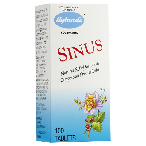 1608793 100 Homepathic Sinus Relief Tablets