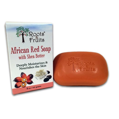Roots & Fruits 1592682 5 Oz African Red Soap Shea Butter Bar Soap
