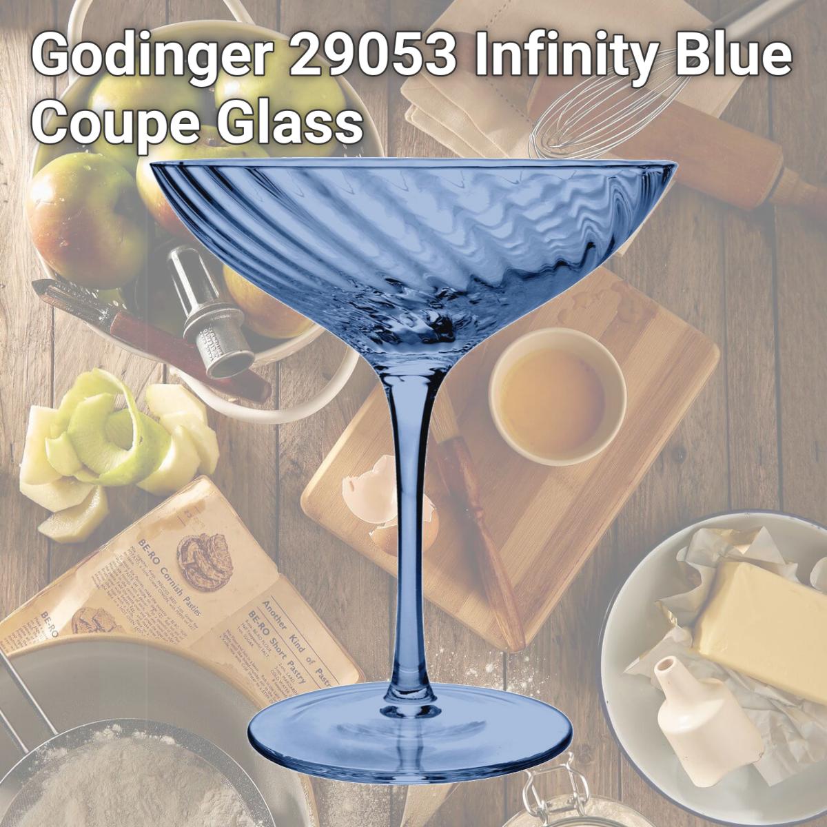 Picture of Godinger 29053 Infinity Blue Coupe Glass