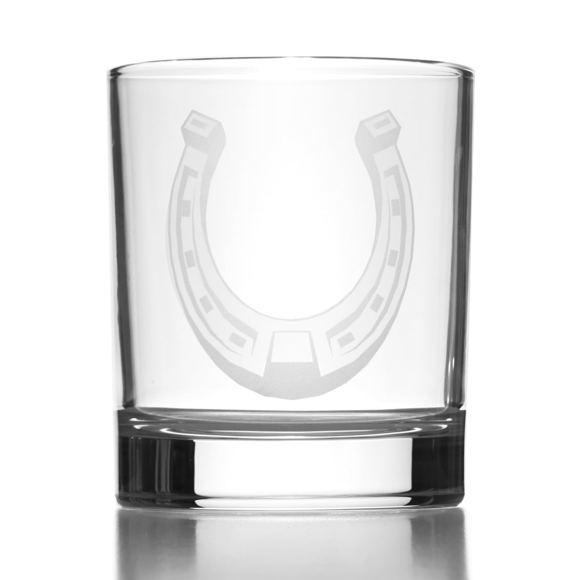 31035 Horseshoe Old Fashioned Glass, Clear - One Size