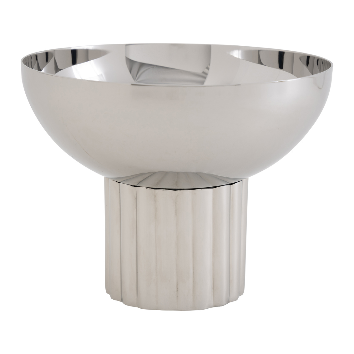 51133 Guilded Stainless Steel Nut Bowl, Silver