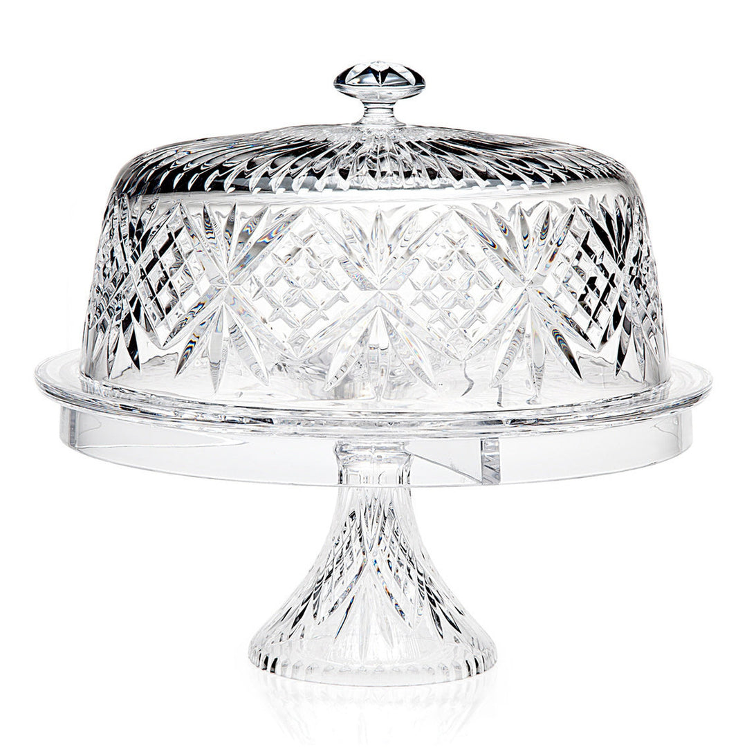 R4-25658 10.5 in. Dublin Crystal 4 in 1 Cake Dome, Clear