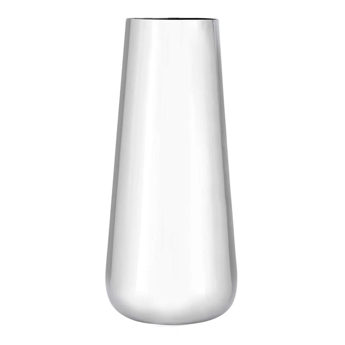 51297 13.25 in. Stem Steel Vase