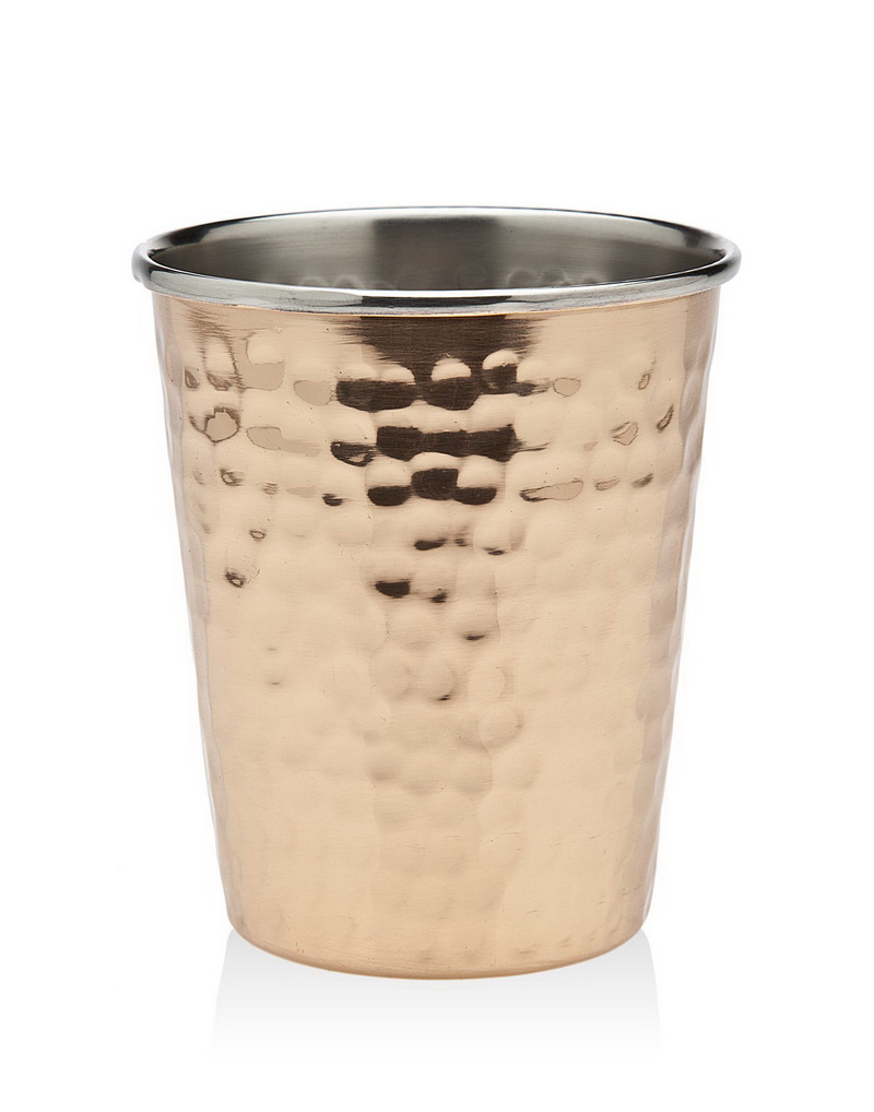 Julep Hammered Cup, Copper Mint