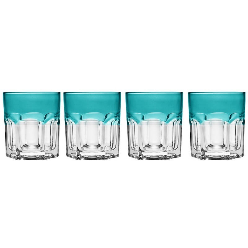 UPC 028199483121 product image for Godinger 48312 9 oz Theo Double Old Fashioned Galss Turquoise - Set of 4 | upcitemdb.com