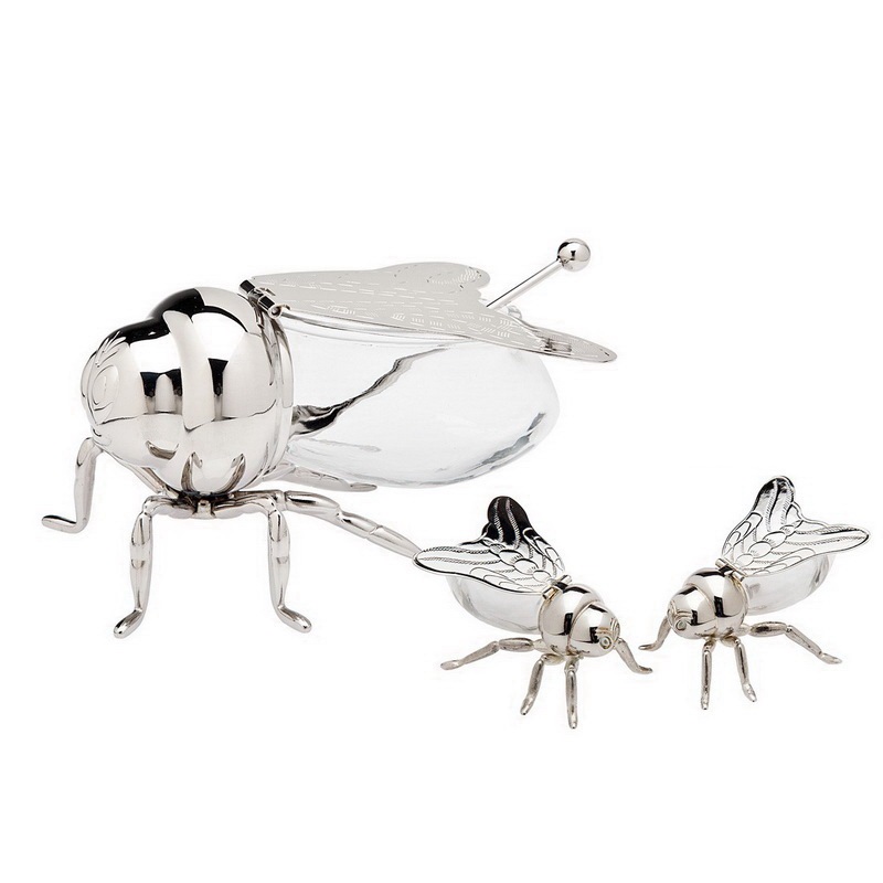 16659 Bee Honey Jar - Salt & Pepper Set