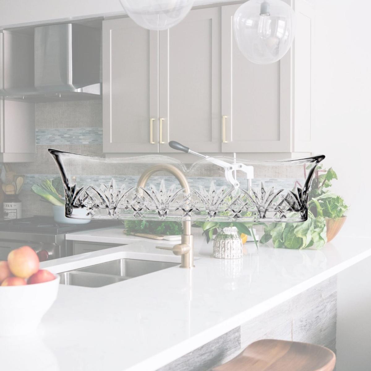 Picture of Godinger 27497 Dublin Knife Caddy - Clear