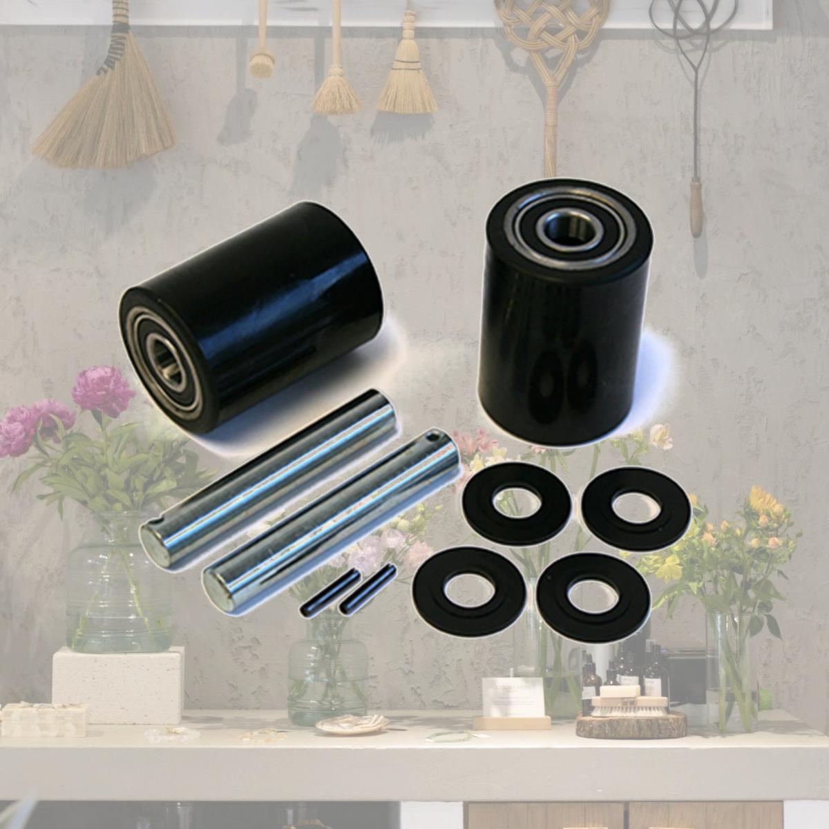 Picture of Dayton GWK-4YX96-LW á 4YX96 Load Wheel Kit for Manual Pallet Jack - Black
