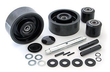 Gwk-t45-ck Ultra-poly 70d Load & 2 Poly Steer Assemblies With Bearings, Axles & Fasteners Complete Wheel Kit