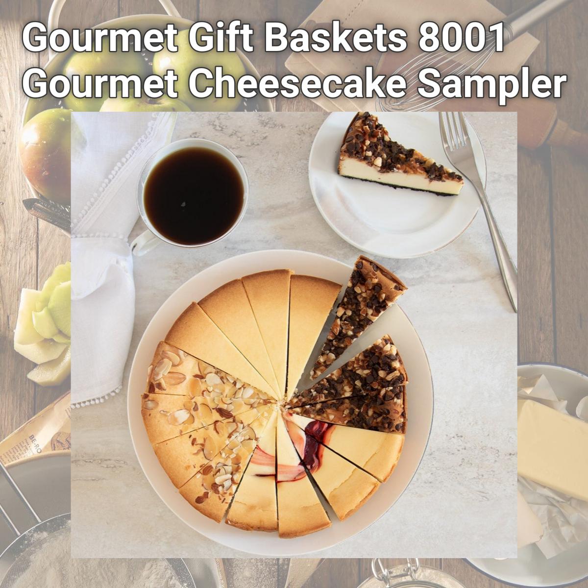 Picture of Gourmet Gift Baskets 8001 Gourmet Cheesecake Sampler