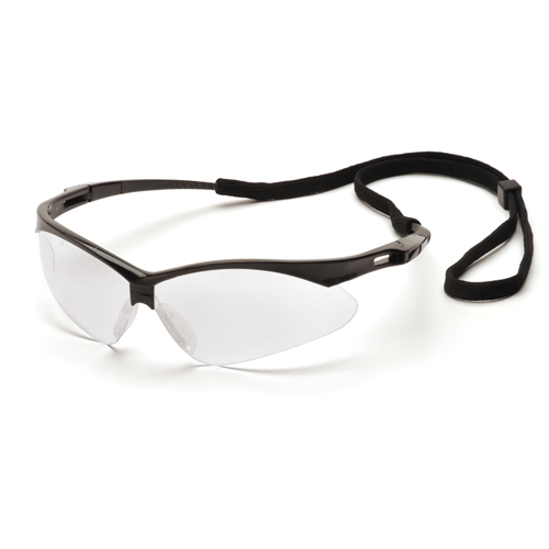 Sb6310stp Pmxtreme Safety Glasses With Black Frame & Cord