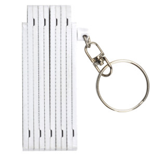50-key0038-10 Folding Ruler, White