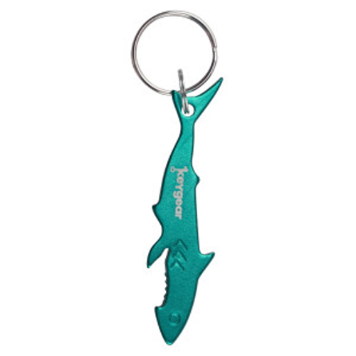 50-key0079-00 Shark Bottle Opener, Aqua