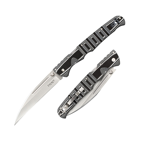 62p3a Frenzy Iii Grey & Black Folder Knife
