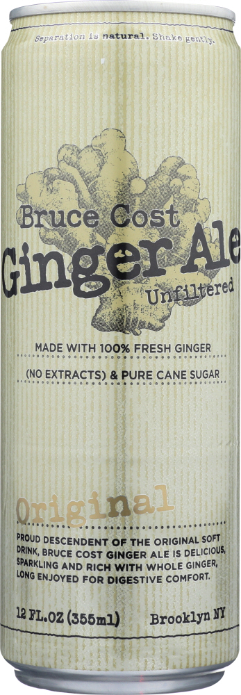 Bruce Cost Ginger Ale Khfm00281068 Ginger Ale Unfiltered Original Can - 12 Oz