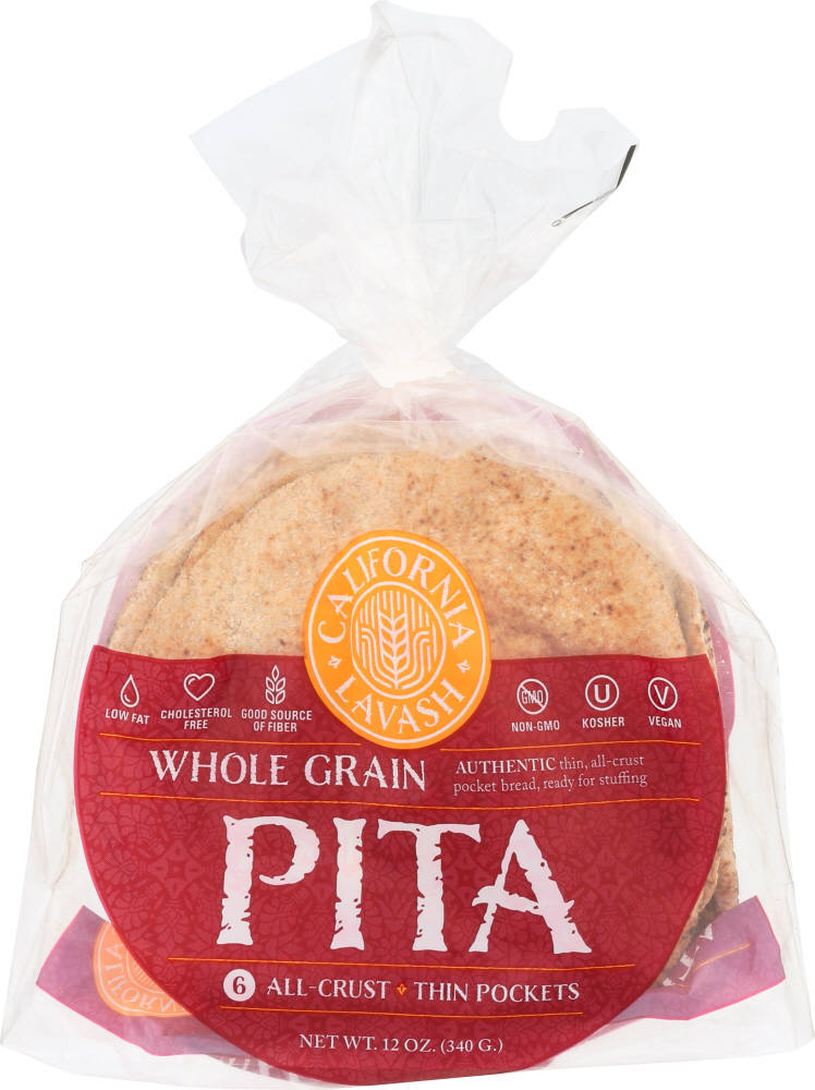 WHOLE GRAIN SOFT PITA POCKETS, WHOLE GRAIN