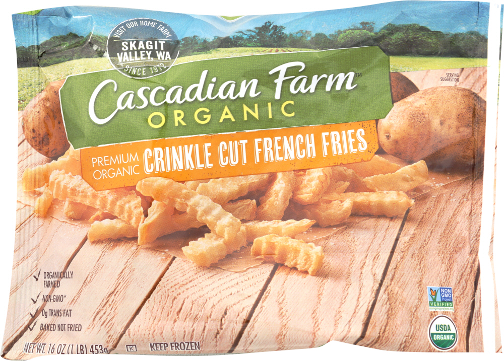 UPC 021908501970 product image for Cascadian Farm KHFM00210666 Crinkle Cut French Fries, 16 oz | upcitemdb.com