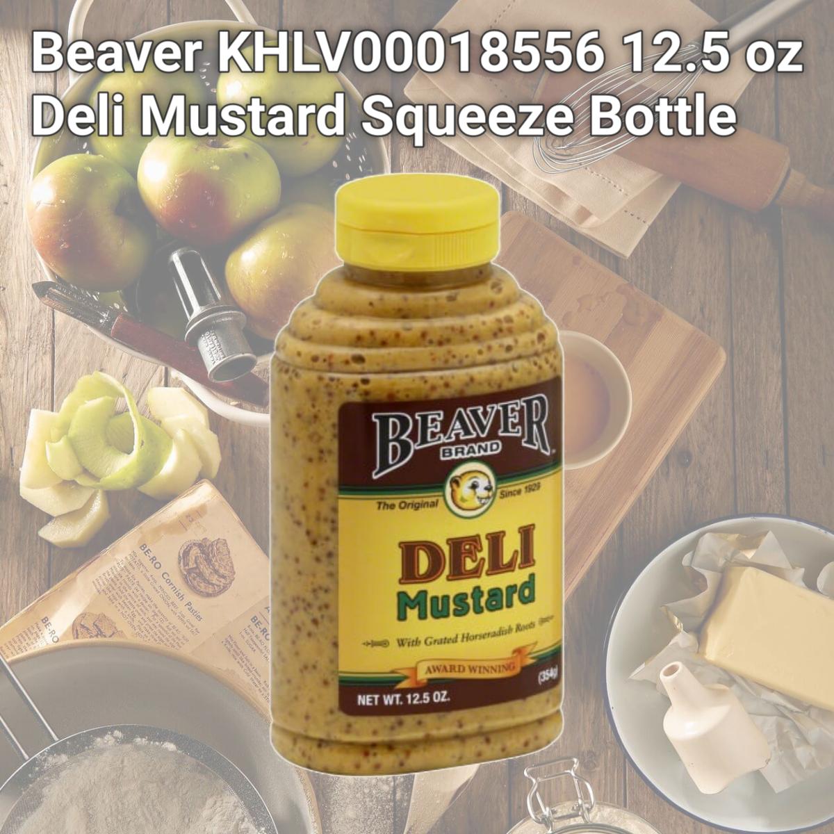 Picture of Beaver KHLV00018556 12.5 oz Deli Mustard Squeeze Bottle