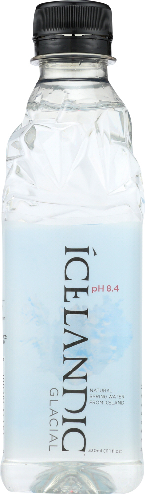 Spring Water from Iceland - 11.1 Fl Oz, Room Temperature, High Minerals