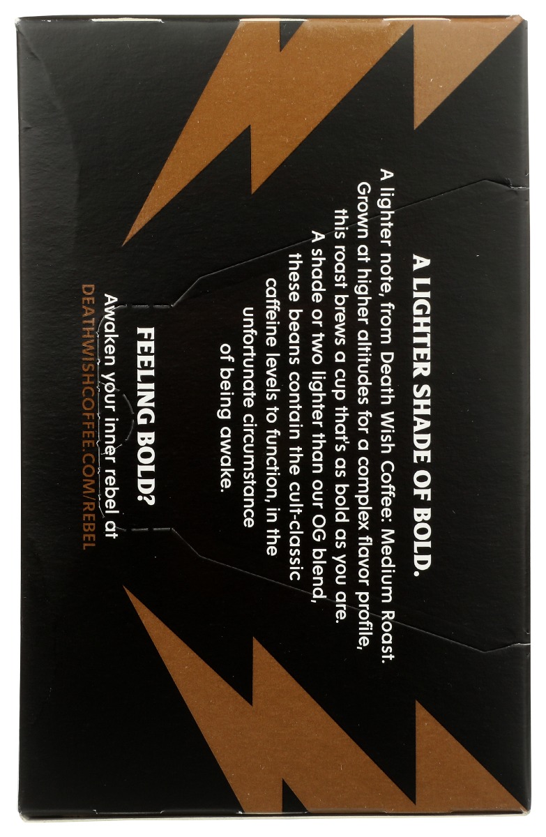 Picture of Death Wish Coffee KHRM00376567 Single Serve Medium Roast Coffee - 10 Cup