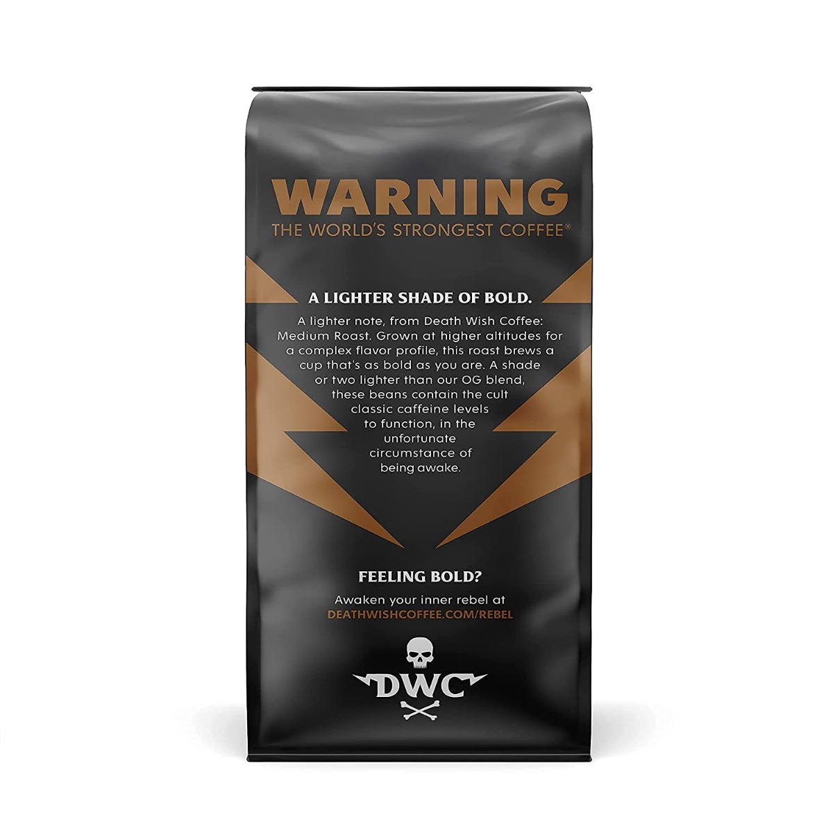 Picture of Death Wish Coffee KHRM00376009 16 oz Medium Roast Ground Coffee