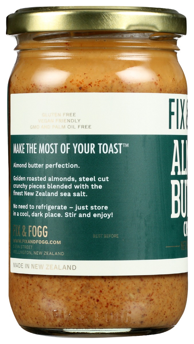 Picture of Fix & Fogg KHRM00373370 10 oz Crunchy Almond Butter