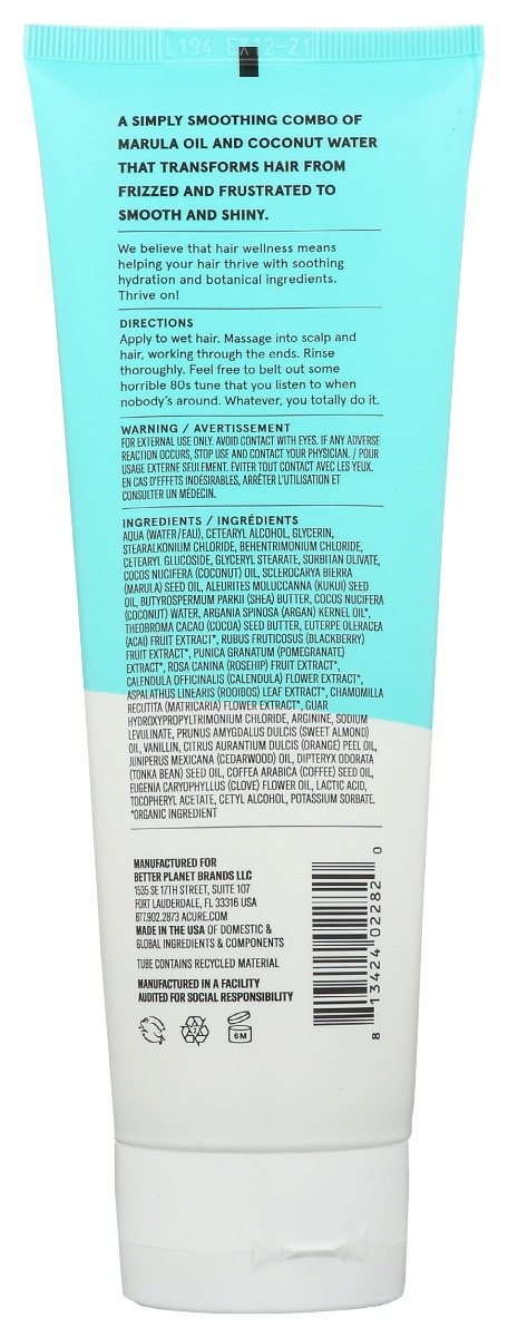 Picture of Acure KHRM00354735 8 fl oz Coconut Conditioner