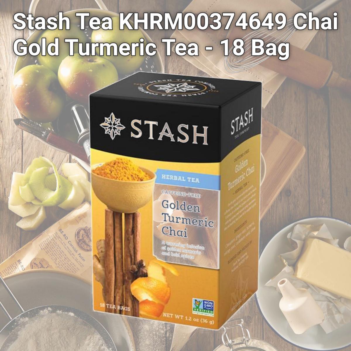 Picture of Stash Tea KHRM00374649 Chai Gold Turmeric Tea - 18 Bag