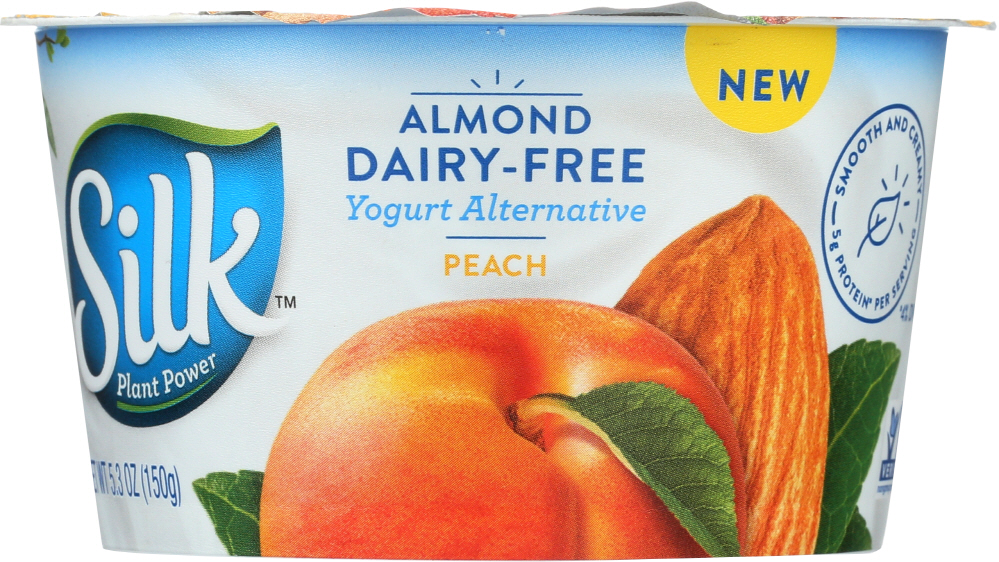 UPC 025293003989 product image for Silk KHFM00293405 Yogurt Cultured Almond Peach - 5.300 oz | upcitemdb.com