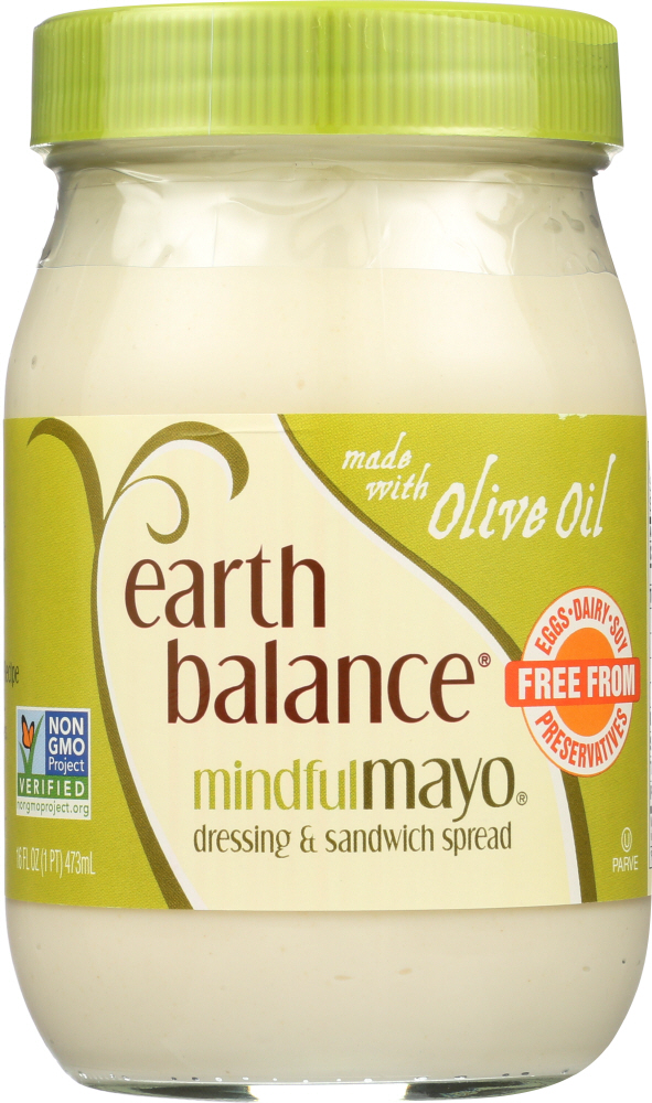 UPC 033776027308 product image for Earth Balance KHFM00010283 Mindful Mayo Dressing with Olive Oil - 16 oz | upcitemdb.com