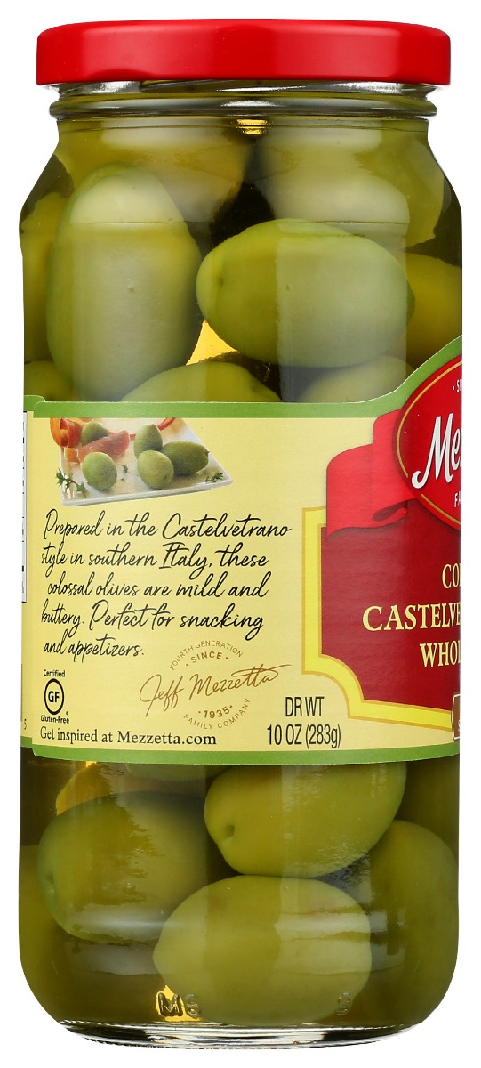 Picture of Mezzetta KHRM00374069 10 oz Castelvetrano Whole Olives Food
