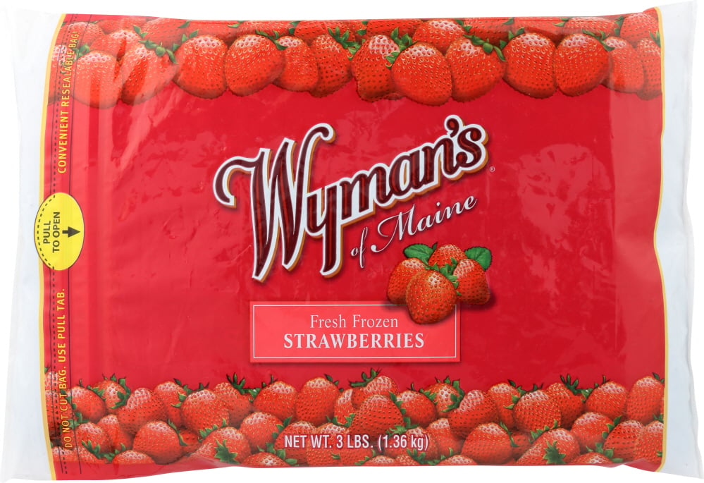 Wymans Maine Strawberries Fr ozen IOF - 3 lbs