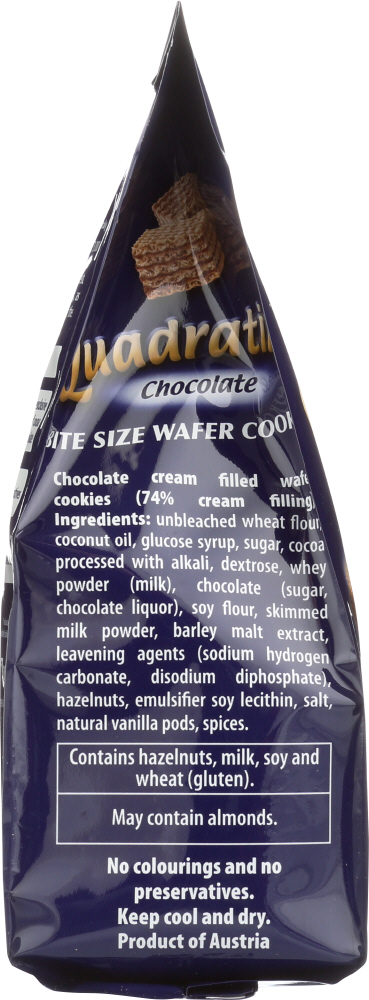 Picture of Loacker KHLV00485607 8.82 oz Quadratini Chocolate Wafer Cookies