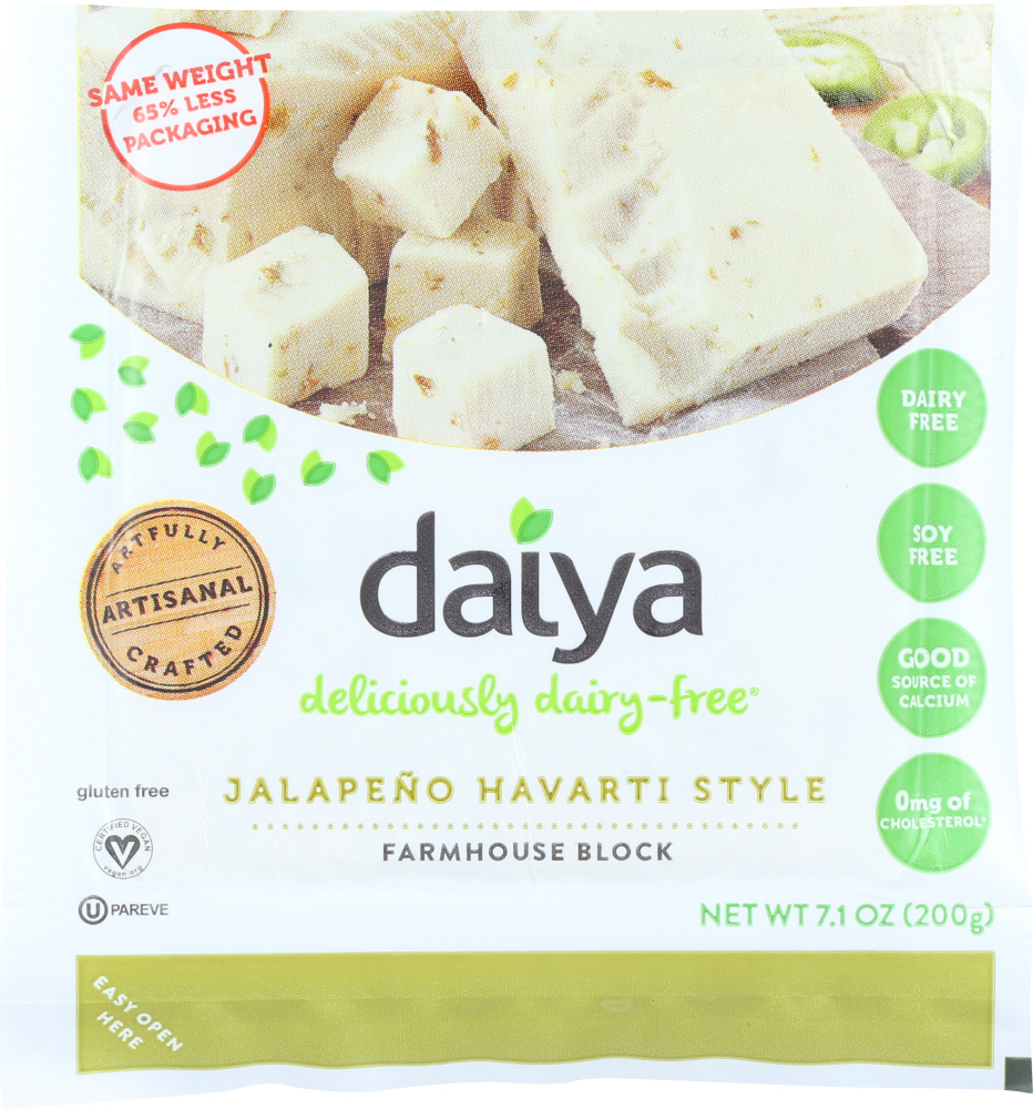 UPC 871459000138 product image for Daiya KHFM00715110 Jalapeno Garlic Deliciously Dairy Free Havarti Style Wedge -  | upcitemdb.com