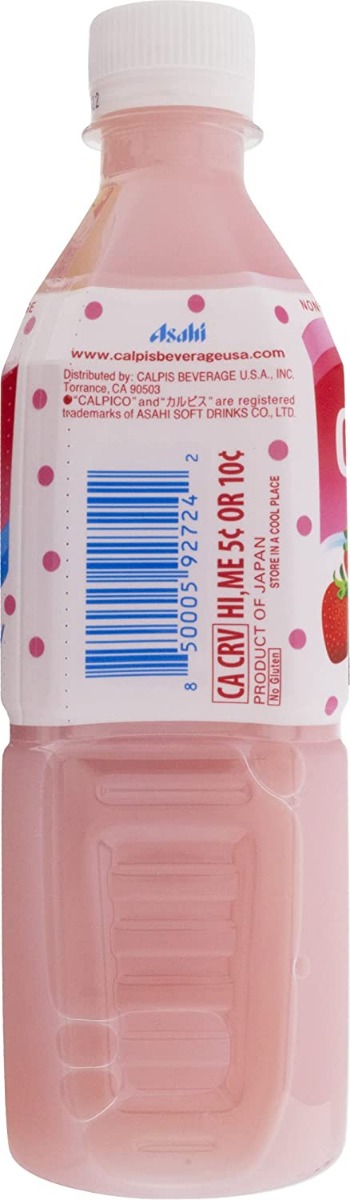 Picture of Calpico KHRM00383303 Strawberry Drink, 16.9 oz