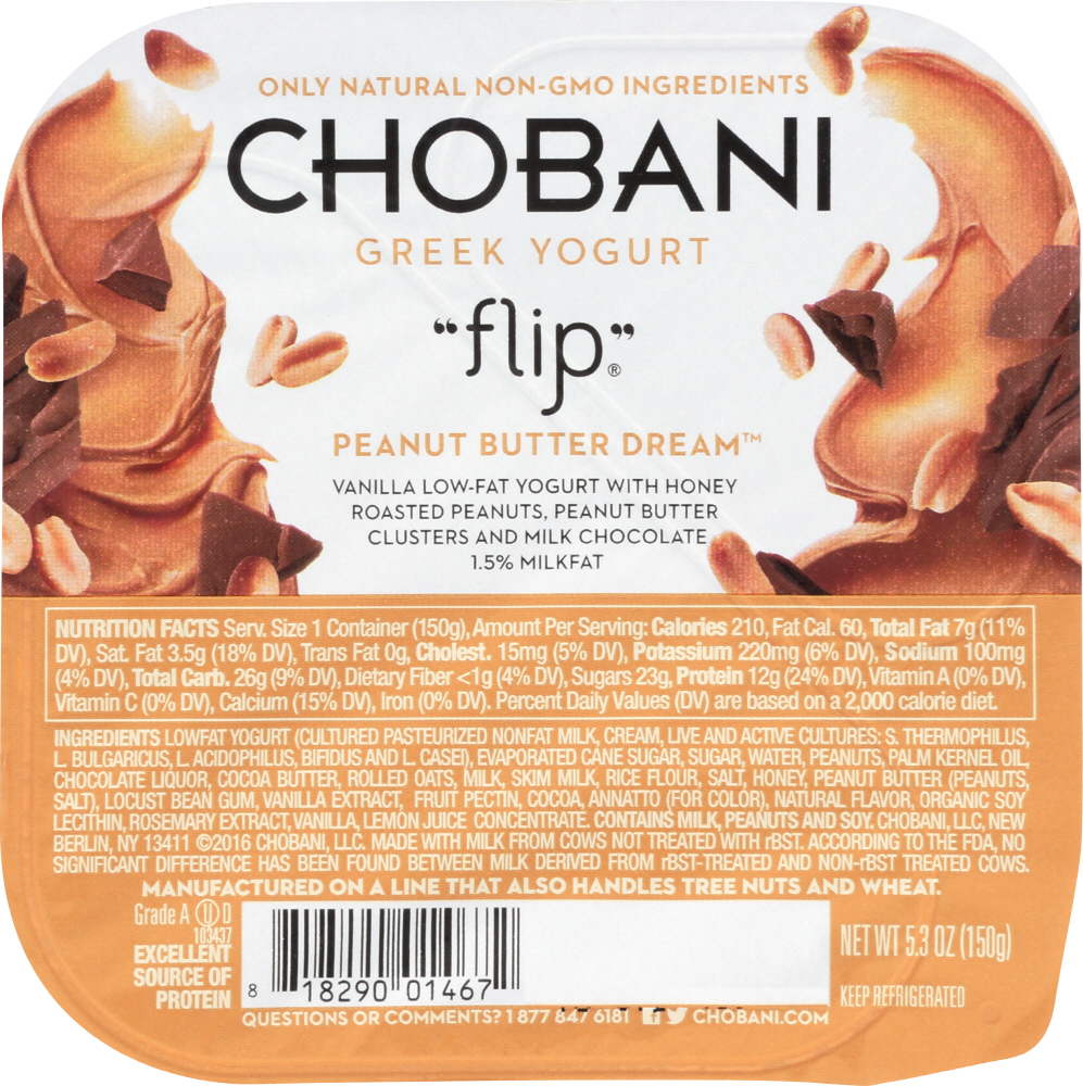 UPC 818290014672 product image for Chobani KHFM00272258 Yogurt Peanut Butter Dream - 5.3 oz | upcitemdb.com