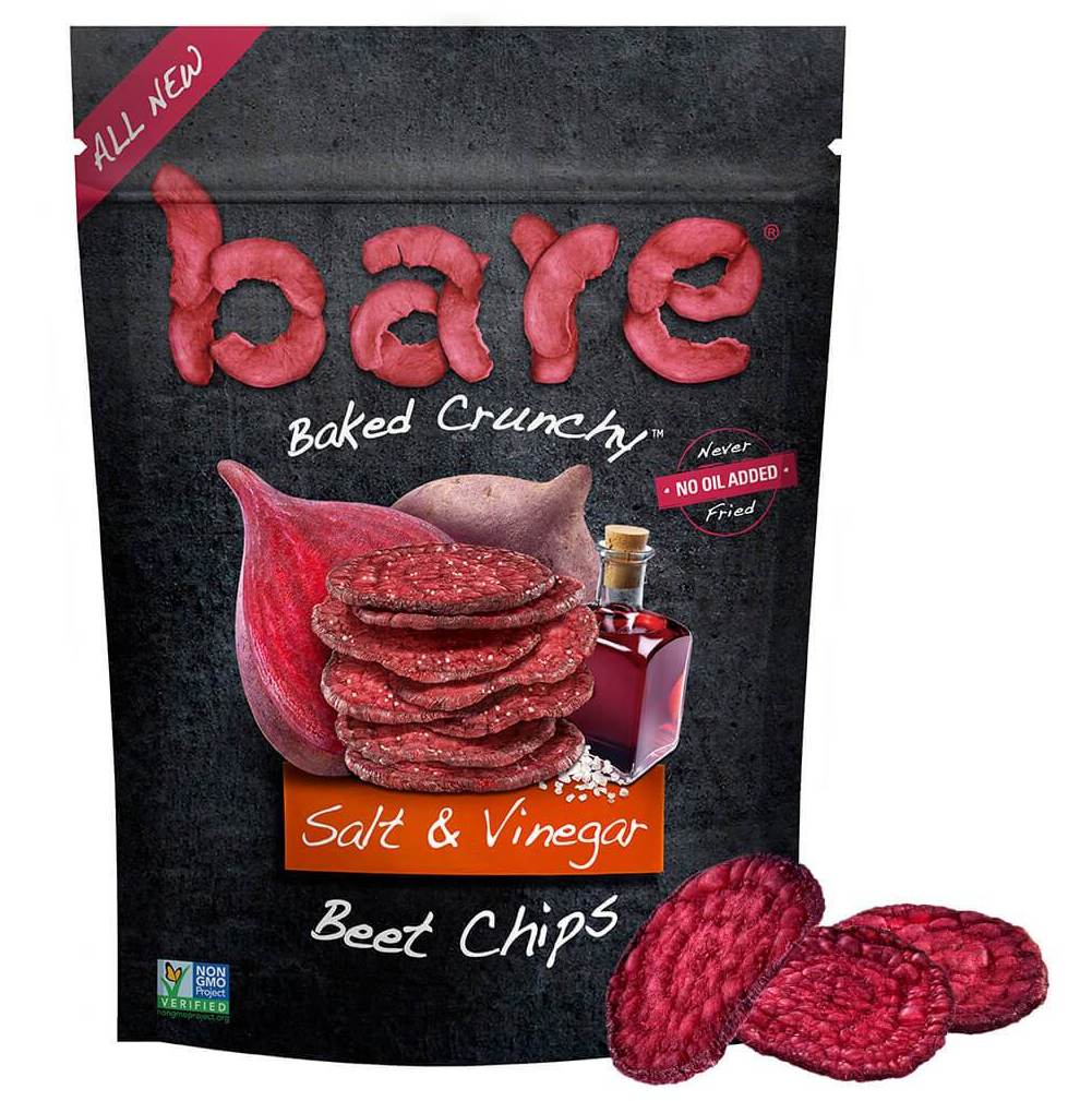 BAKED CRUNCHY SALT & VINEGAR BEET CHIPS